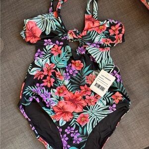 NWT Lost + Wander Tropical Floral Swimsuit